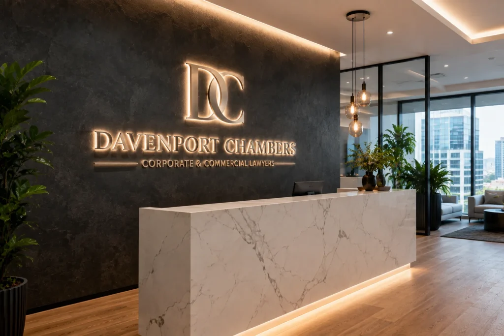 LED Illuminated Reception Signs